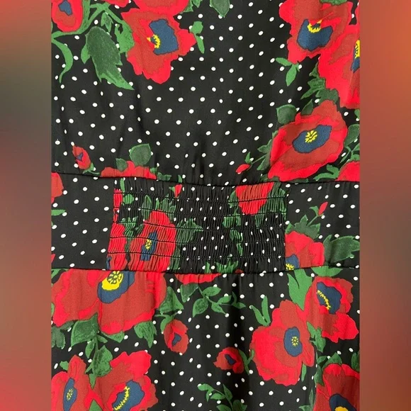 Free People Morning Light Black Print Long Sleeve Mini Dress - Picture 8 of 11